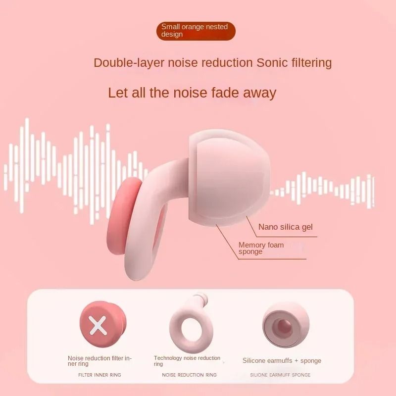 Silicone Sleep Earplugs For Noise Reduction