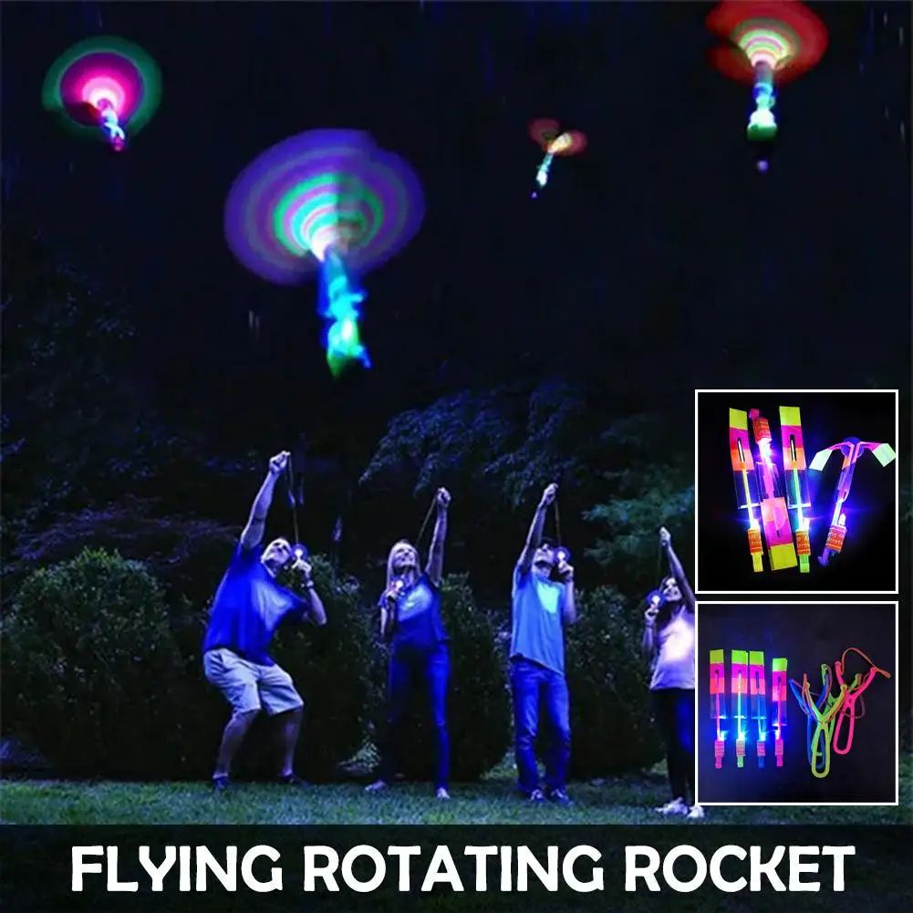LED Flying Slingshot Toy Set