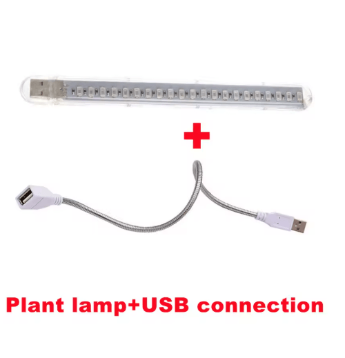 VnnZzo LED Full Spectrum USB Grow Light – Flexible Plant Growth Lamp