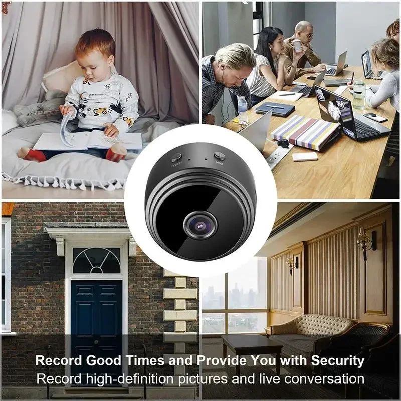 A9 Mini WiFi Security Camera 1080P with Night Vision & Smart App Control