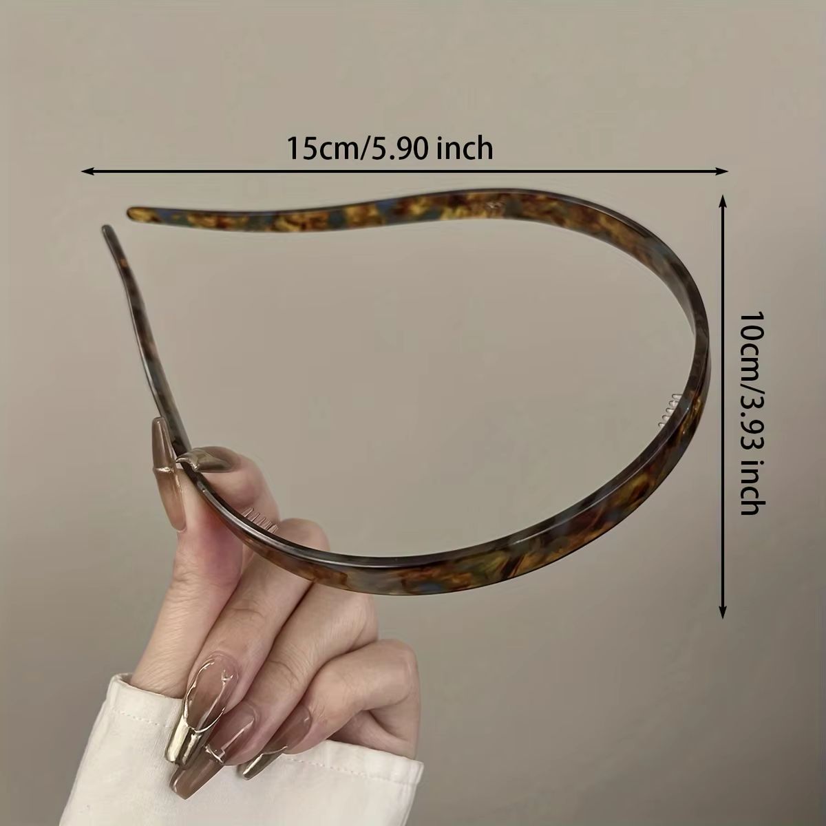 Elegance Ease non clamping headband Acetate Hairband for Women and Girls