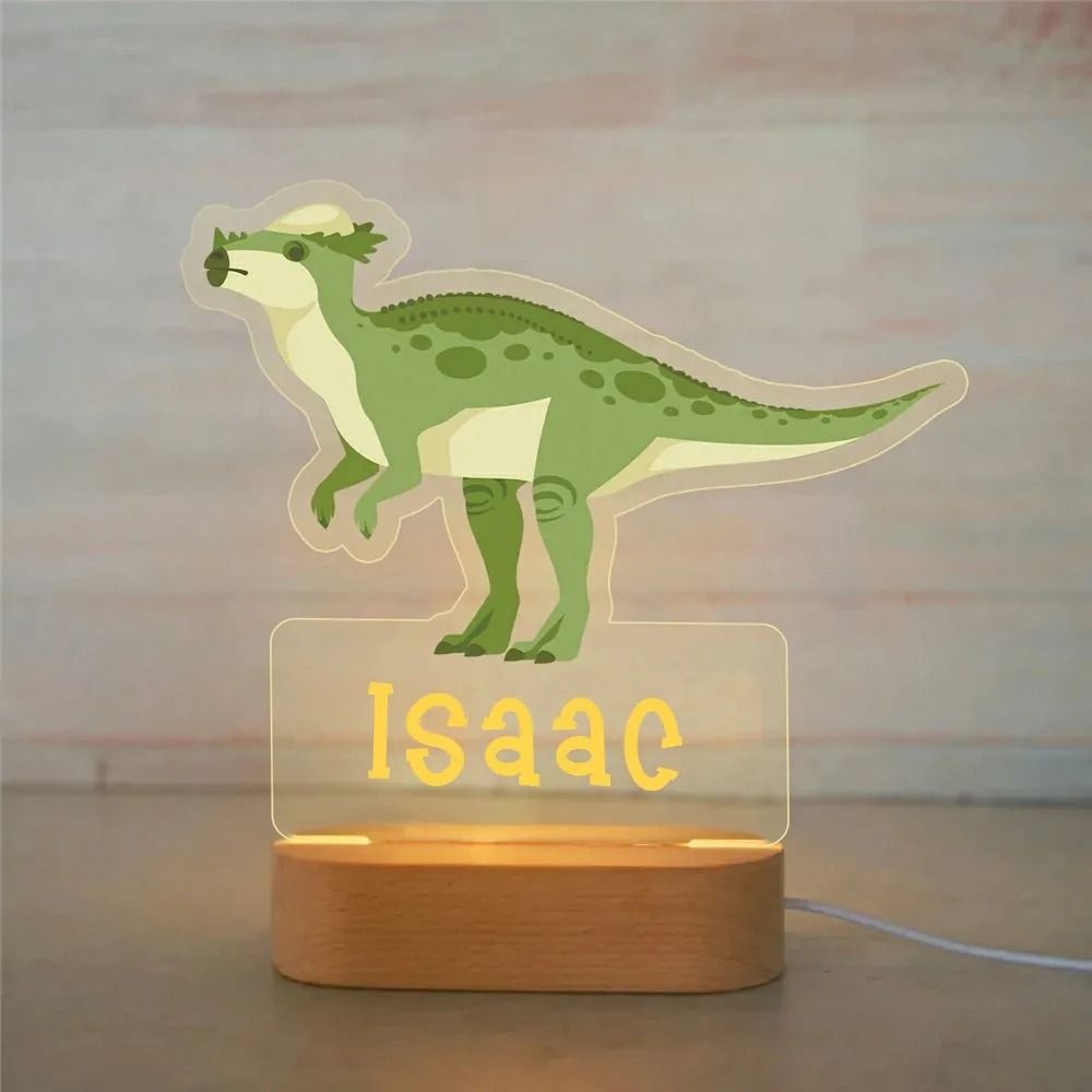 Personalized Name Night Light Custom Acrylic Animal LED Lamp for Kids