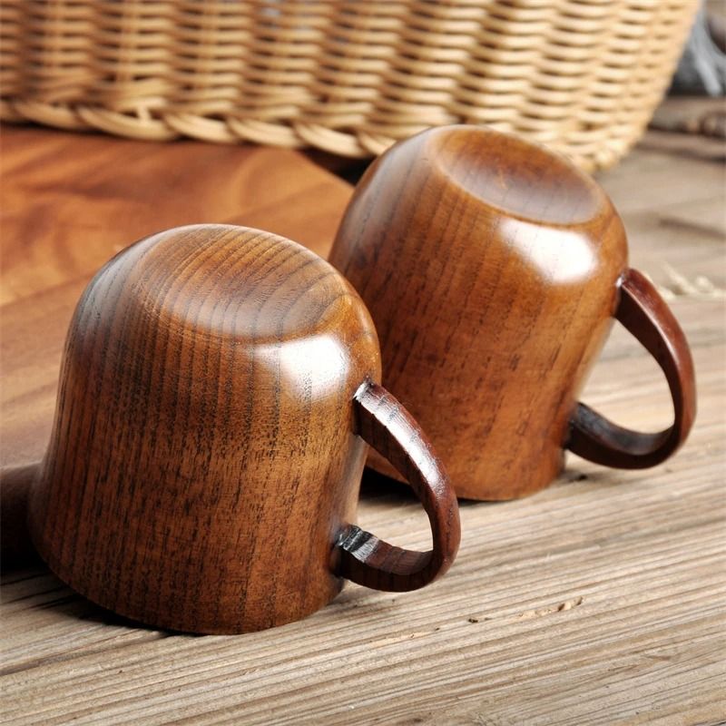 Wooden Big Belly Cup Handmade from Natural Spruce
