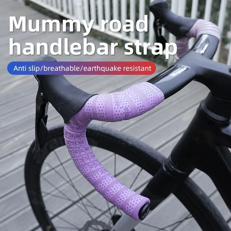 Durable Comfortable Bicycle Handlebar Tape with Non Slip Leather Grip