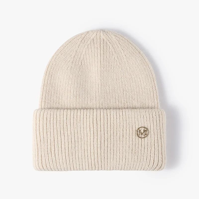 Womens Premium Rabbit Fur Blend Thermal Beanie
