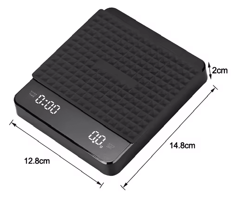 BrewMaster Precision Coffee Scale 25 kg USB Recharge