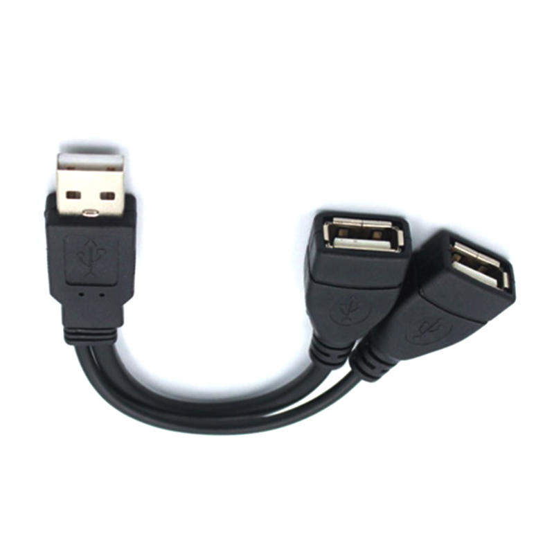 Splitter Y Cable Male to Female Power Adapter Extension Cord for PC Car Charging Data Transmission