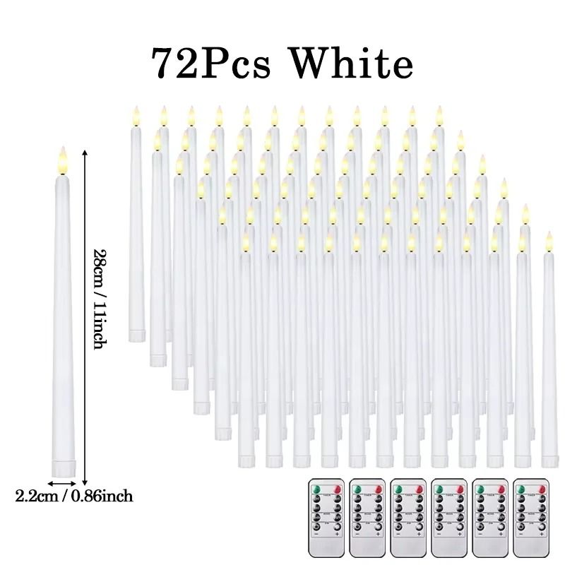 Flameless LED Taper Candles | Battery Operated Flickering Faux Candles