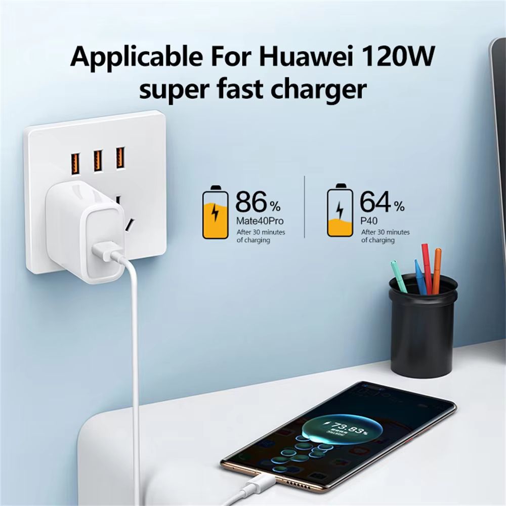 120W USB C fast charging cable 10A Quick Charge Data Cable for Huawei Samsung Xiaomi