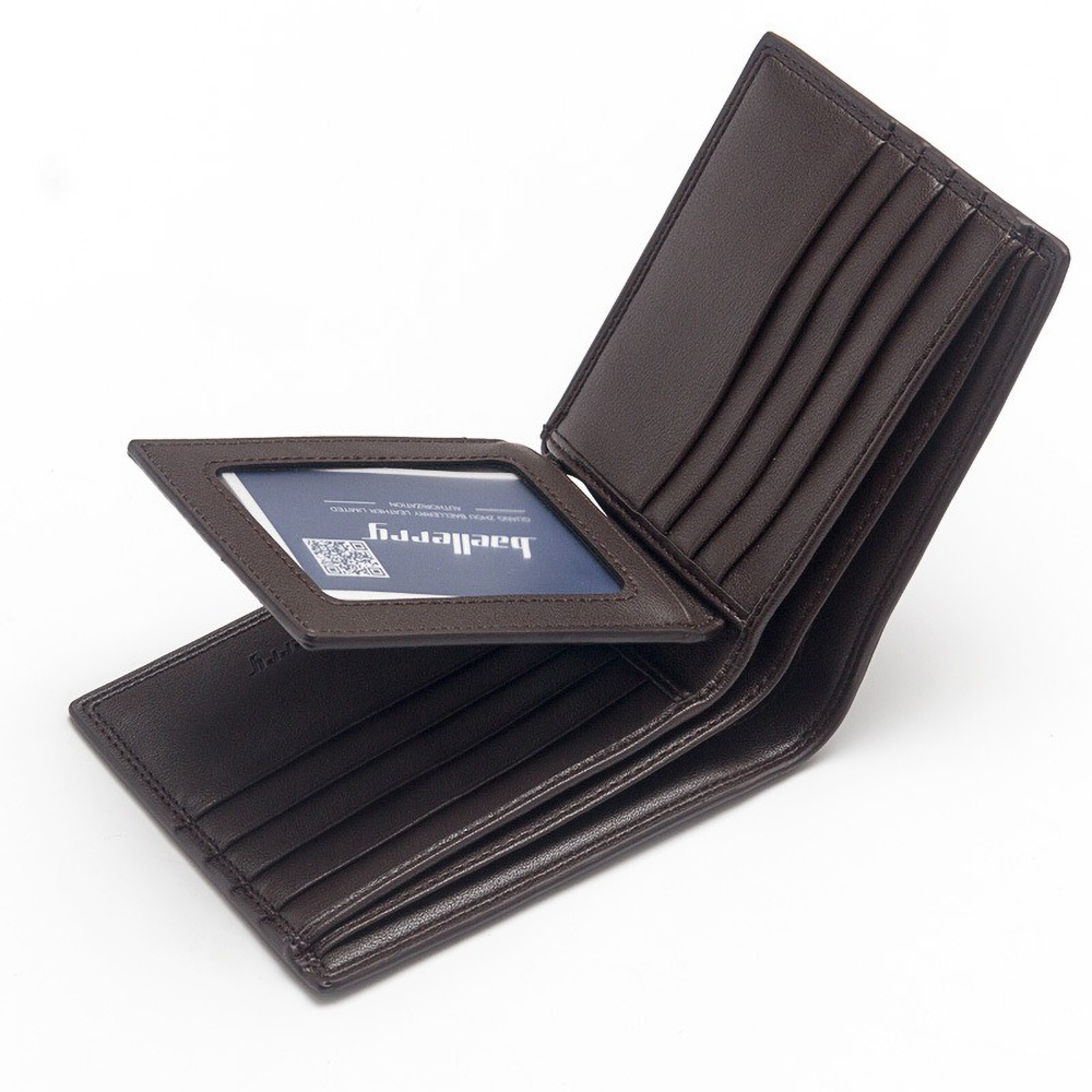 Slim Wallet for Men Minimalist PU Leather Card Holder with Front Pocket