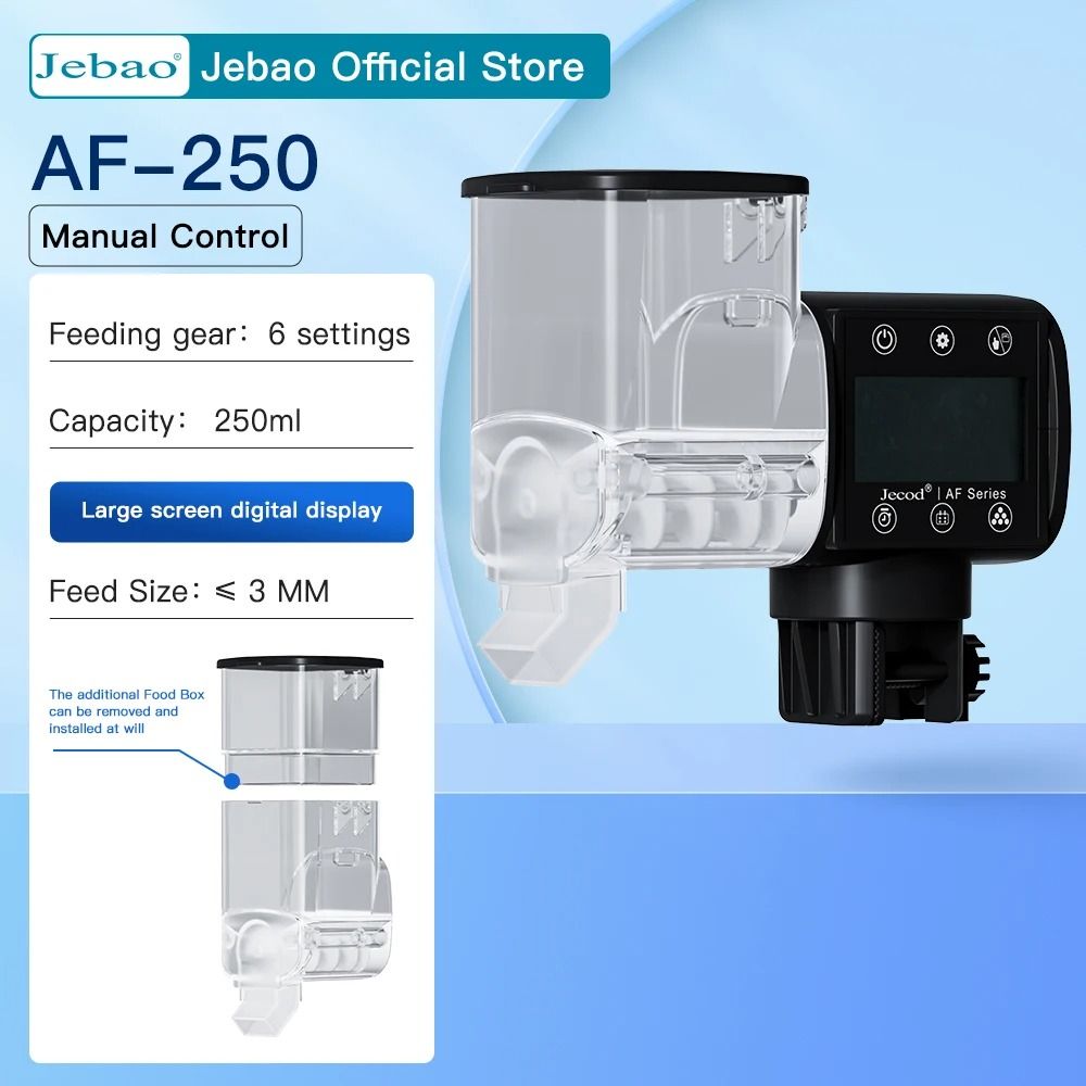 Automatic Aquarium Fish Feeder with Timer and Wireless Remote Control