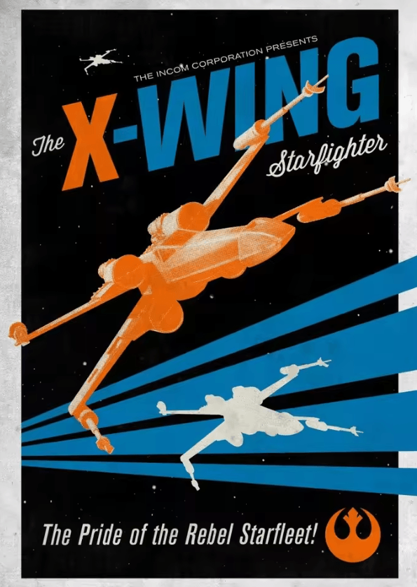 Galactic Propaganda Tatooine Canvas Poster – Retro Space Movie Wall Art