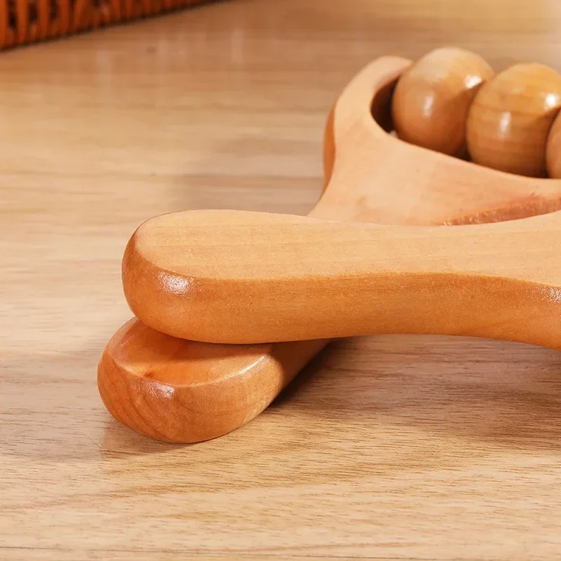 Acupoint Foot Massager, Mini Wooden Roller Massager, Neck Shoulder Leg Hand Massage Tool, Relaxation and Muscle