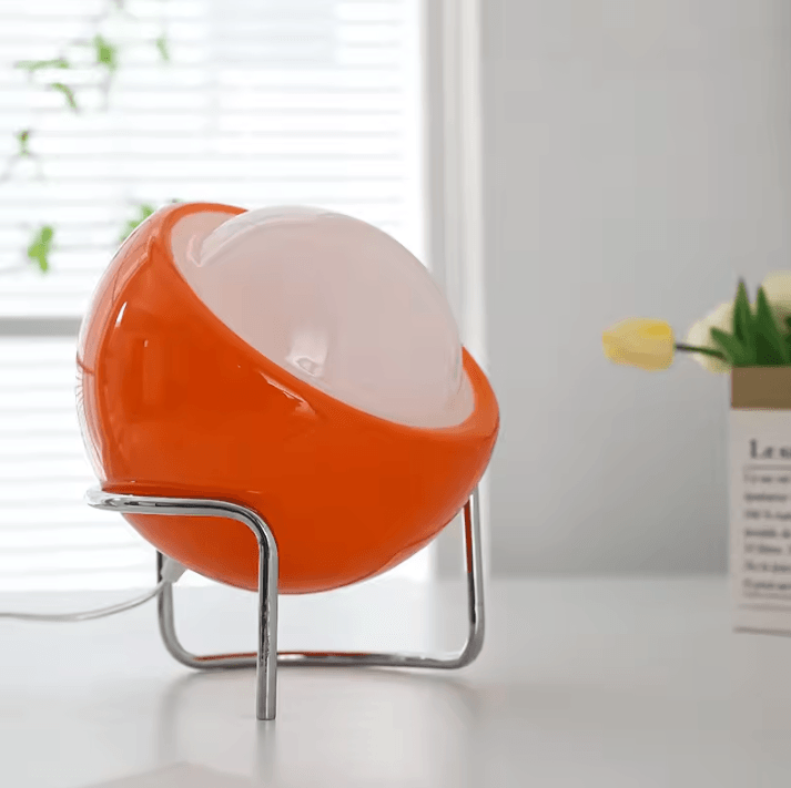 Nordic LED Table Lamp – Retro Glass Decorative Bedside and Living Room Light