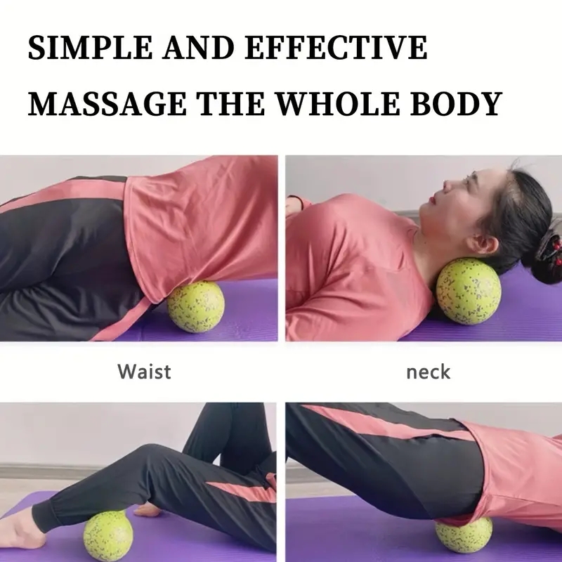 Double Long Hockey Ball, High Density Peanut Massage Ball, Deep Tissue Muscle Massage Roller