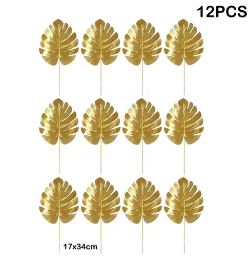Artificial Tropical Palm Leaves Luau & Jungle Theme Party Decor for Events & Home Styling
