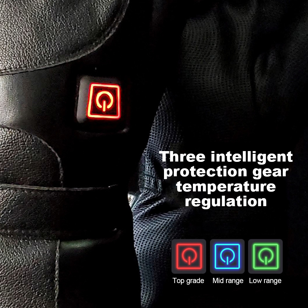 Rechargeable Thermal Heating Gloves, Waterproof Touchscreen Gloves, Hand Warmer for Outdoor Motorcycle Ski Cycling