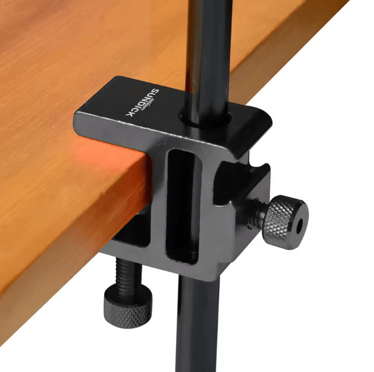 Aluminum Camping Pole Table Clamp – Adjustable Lantern Stand Clip Holder for Outdoor Camping, Fishing & Picnic Tables