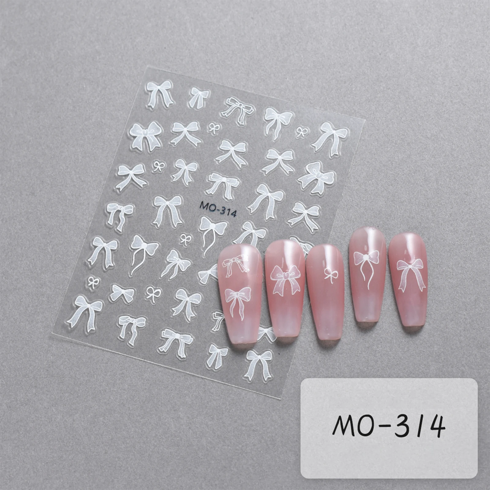 Bowknot Nail Stickers Self Adhesive Bow & Ribbon Nail Art Decals