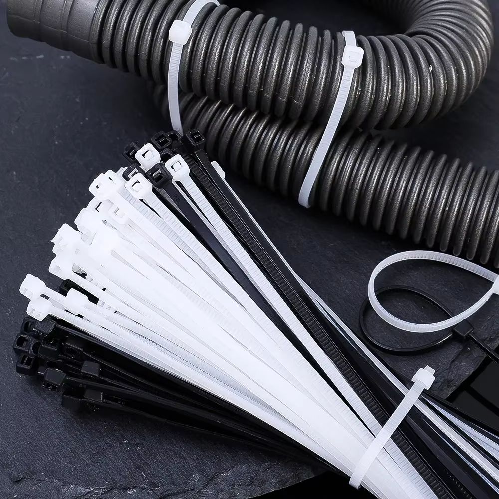 Wholesale Plastic Nylon Cable Ties 500/100 Pcs Self-Locking Adjustable Wire Fastening Straps