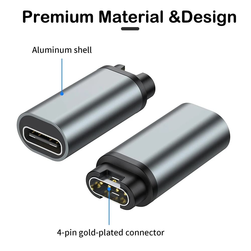 Performance USB C and Micro USB Charging Converter for Garmin Smartwatches