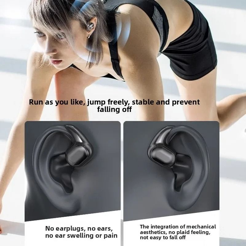 Wireless Sports Earphones With Ear Hooks And Dual Display