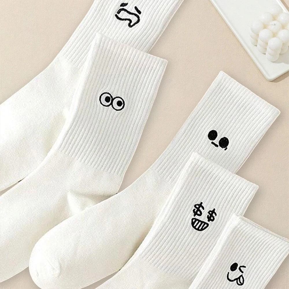 Mens Soft Breathable Cartoon Expression Socks – Multi-Pair Packs