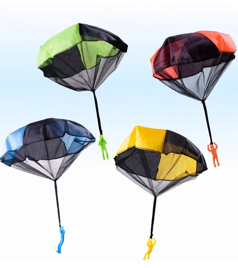 Kids Parachute Toy Set – Hand Throw Outdoor Sensory Play Soldiers Game
