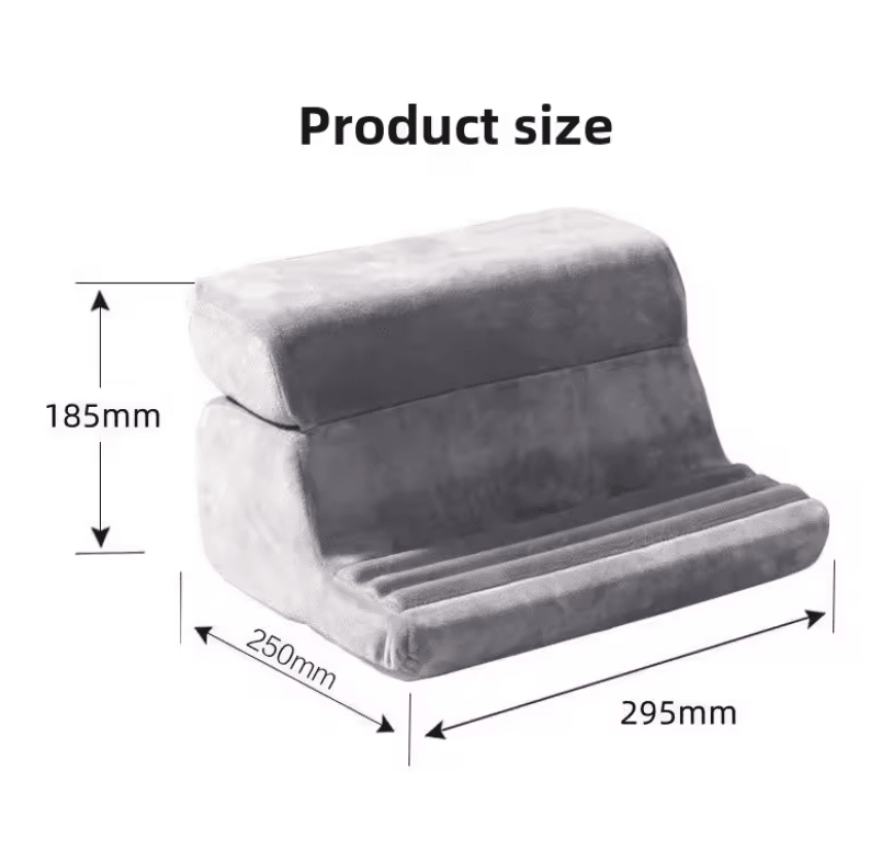 Ergonomic Tablet Stand Pillow for Hands Free Reading and TV in Bed