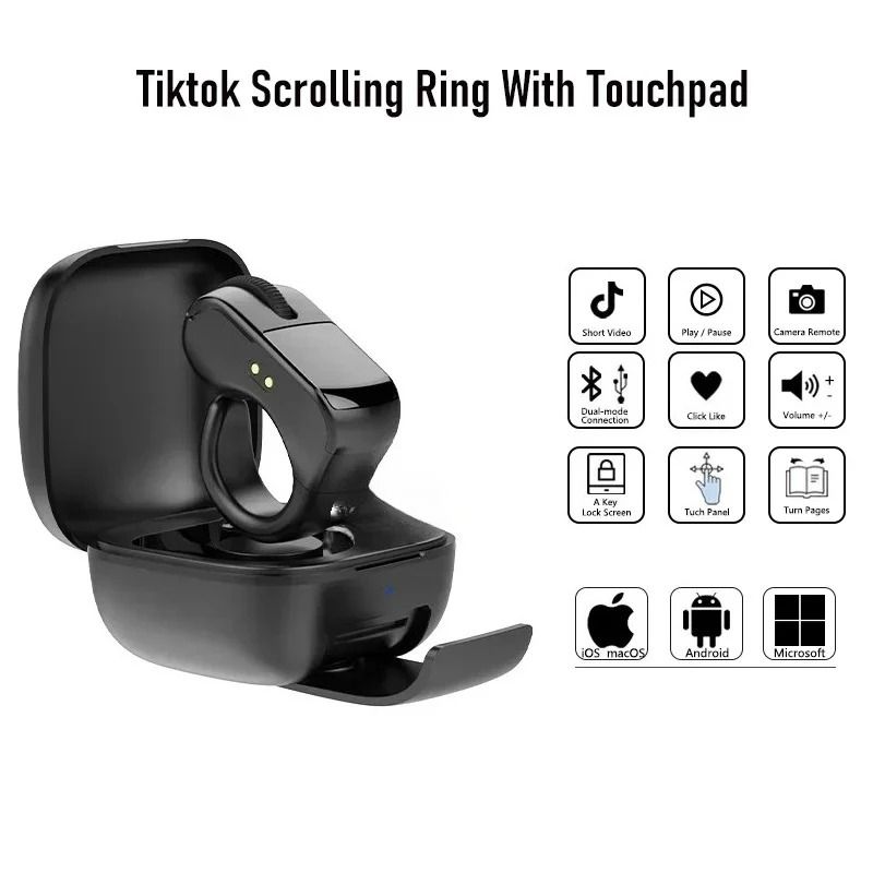 Mini Ring Mouse – Bluetooth Dual-Mode Remote – High-Yield Wearable Interaction Hub