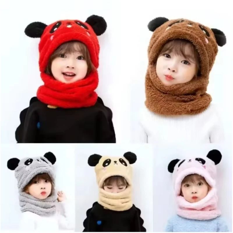 Kids 2-in-1 Fleece Lined Beanie & Scarf Set