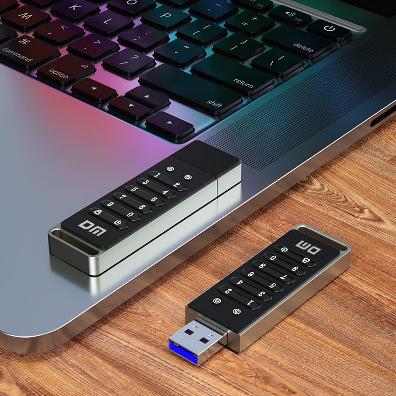 Encrypted USB Flash Drive with Password Protection and Auto Lock Security