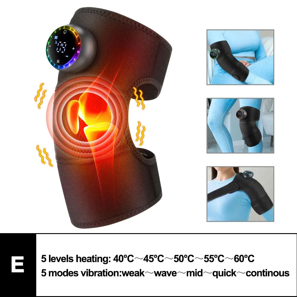Premium 3-in-1 Heated Knee Massager & Vibration Therapy Joint Relief Wrap