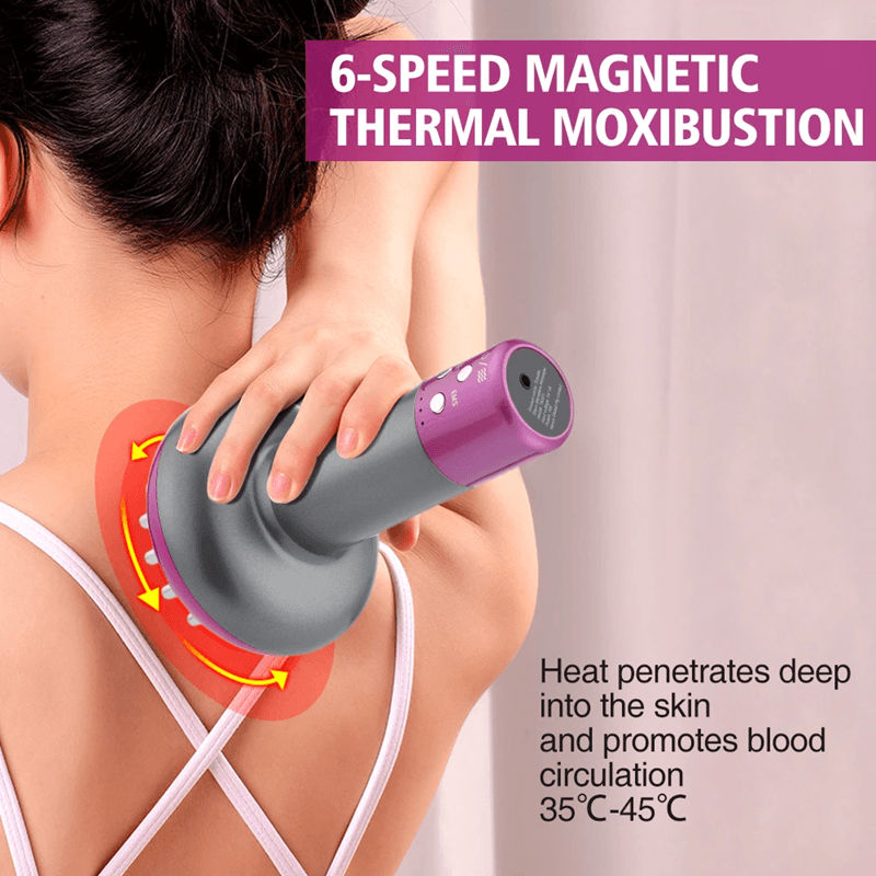 Rechargeable Guasha Massager with Heating for Body Shaping and Lymphatic Detox