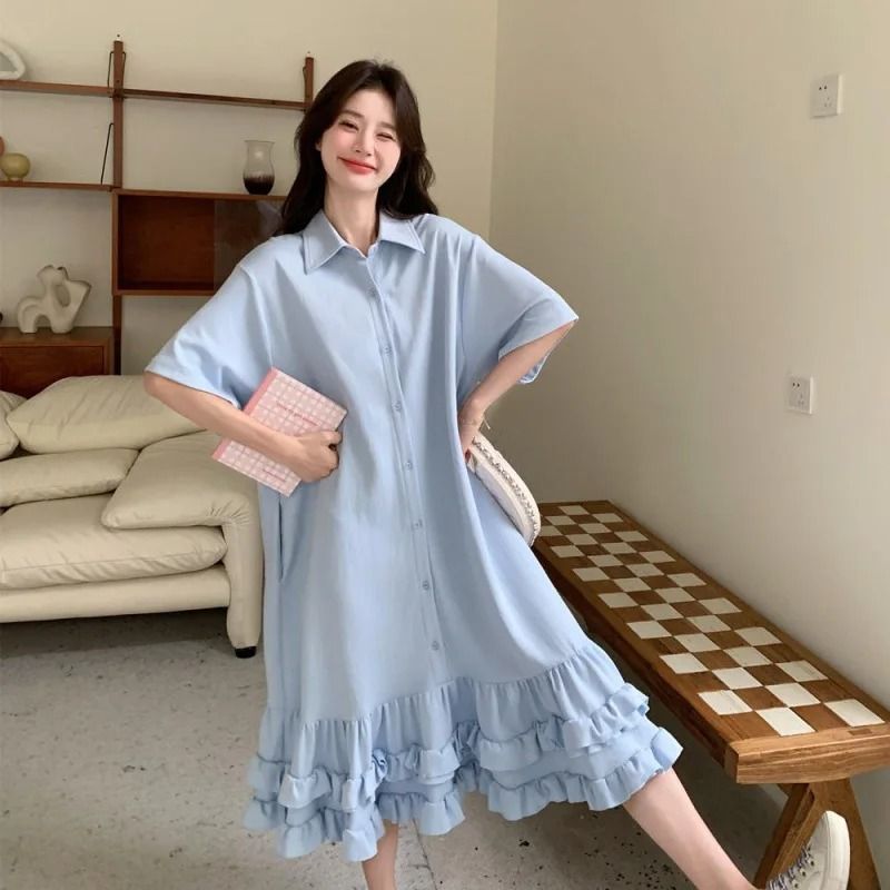 French Sweet Loose Maternity Summer Dress
