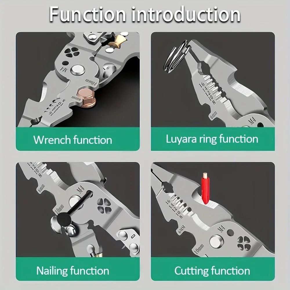 Foldable Multi Function Wire Stripper Pliers