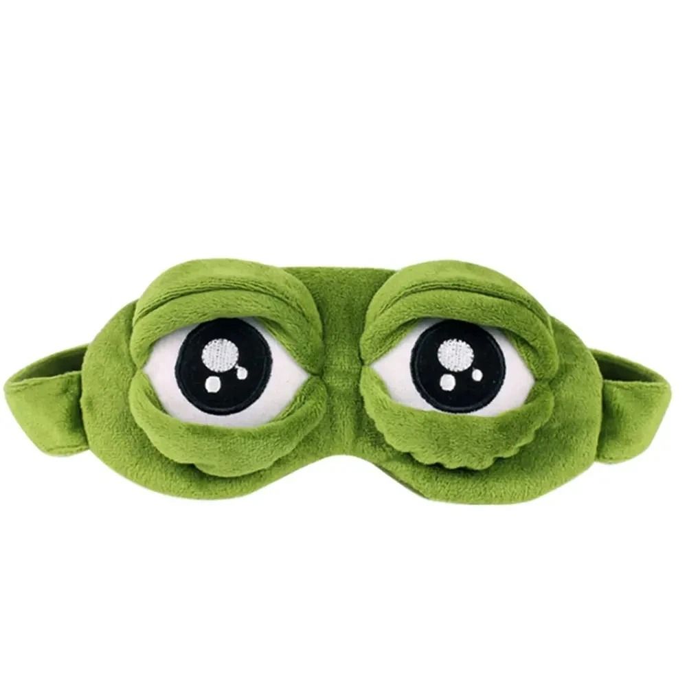 Hirigin Unisex Creative 3D Cartoon Frog Sleep Eye Mask