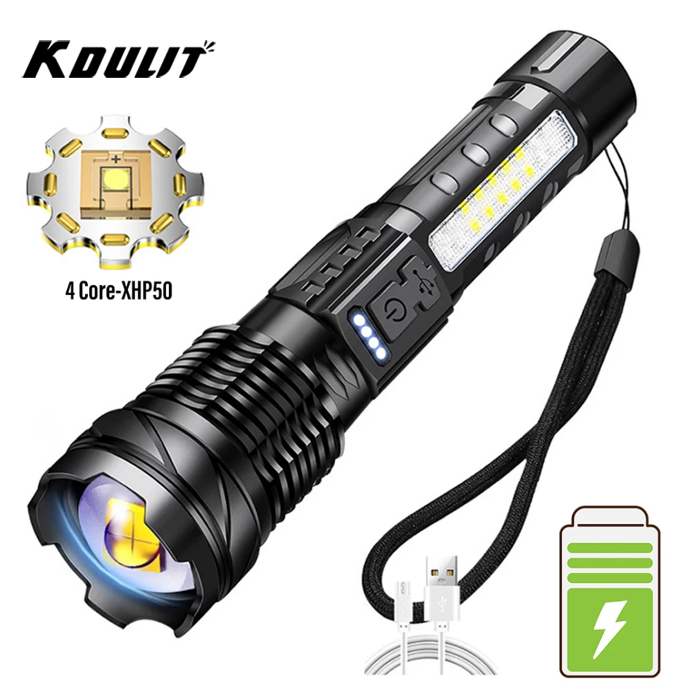 Flashlight Waterproof, Rechargeable Torch with  Modes for Camping, Fishing, and Outdoor Adventures