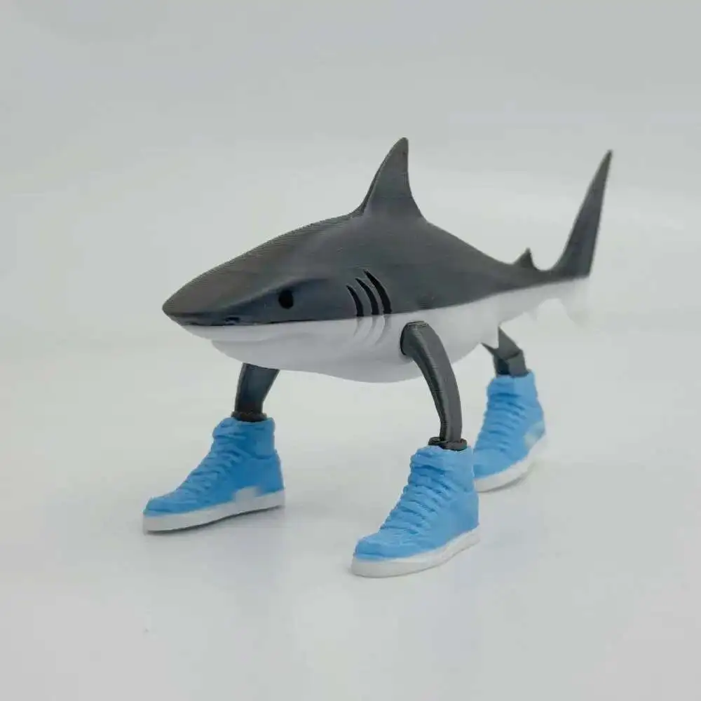Funny Shark Creative Abstraction Action Figure, The Classic of Mountains and Seas, Tralalerotralala Tung Tung Tung Sahur