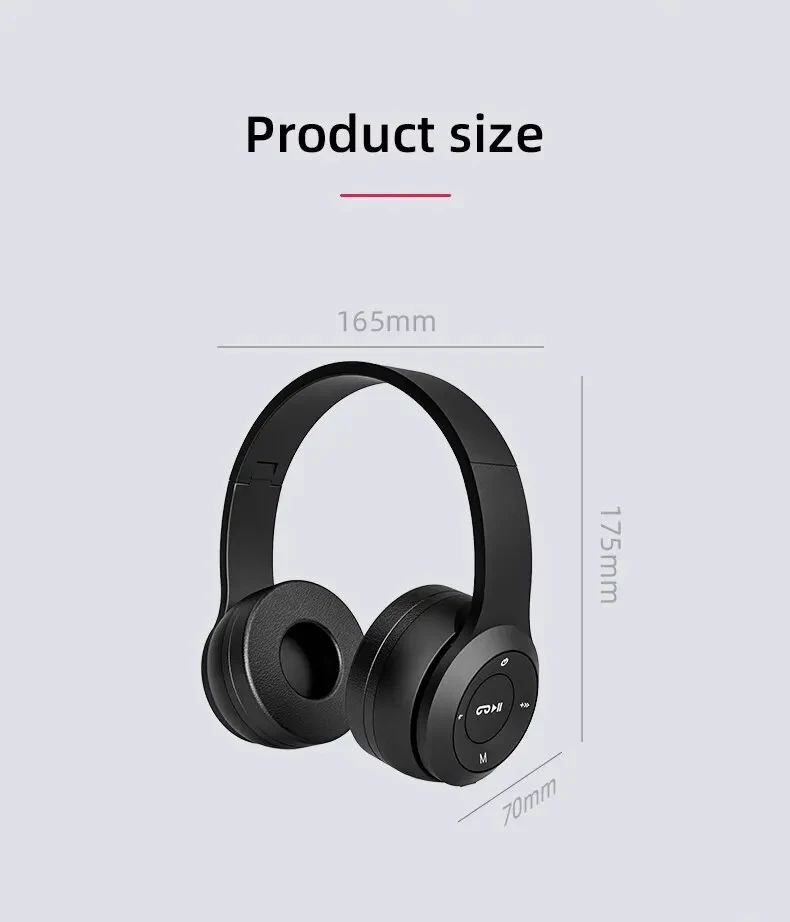 Wireless Bluetooth Noise Canceling Headphones P47