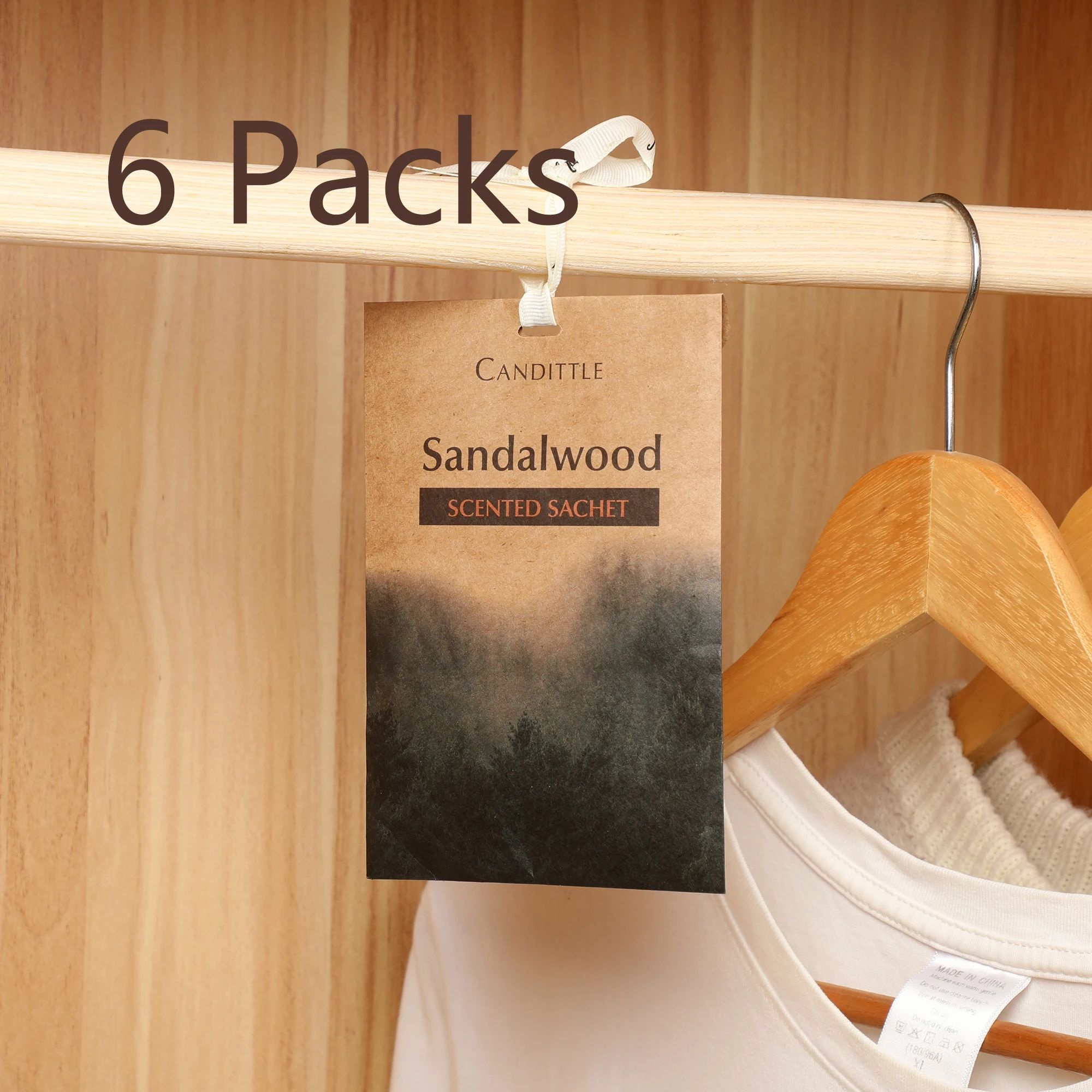 6 Pack Scented Sachet Aroma Bags Set
