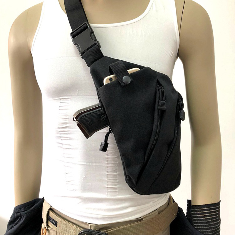 Concealed Carry Tactical Chest Bag Anti Theft Crossbody Holster Pack