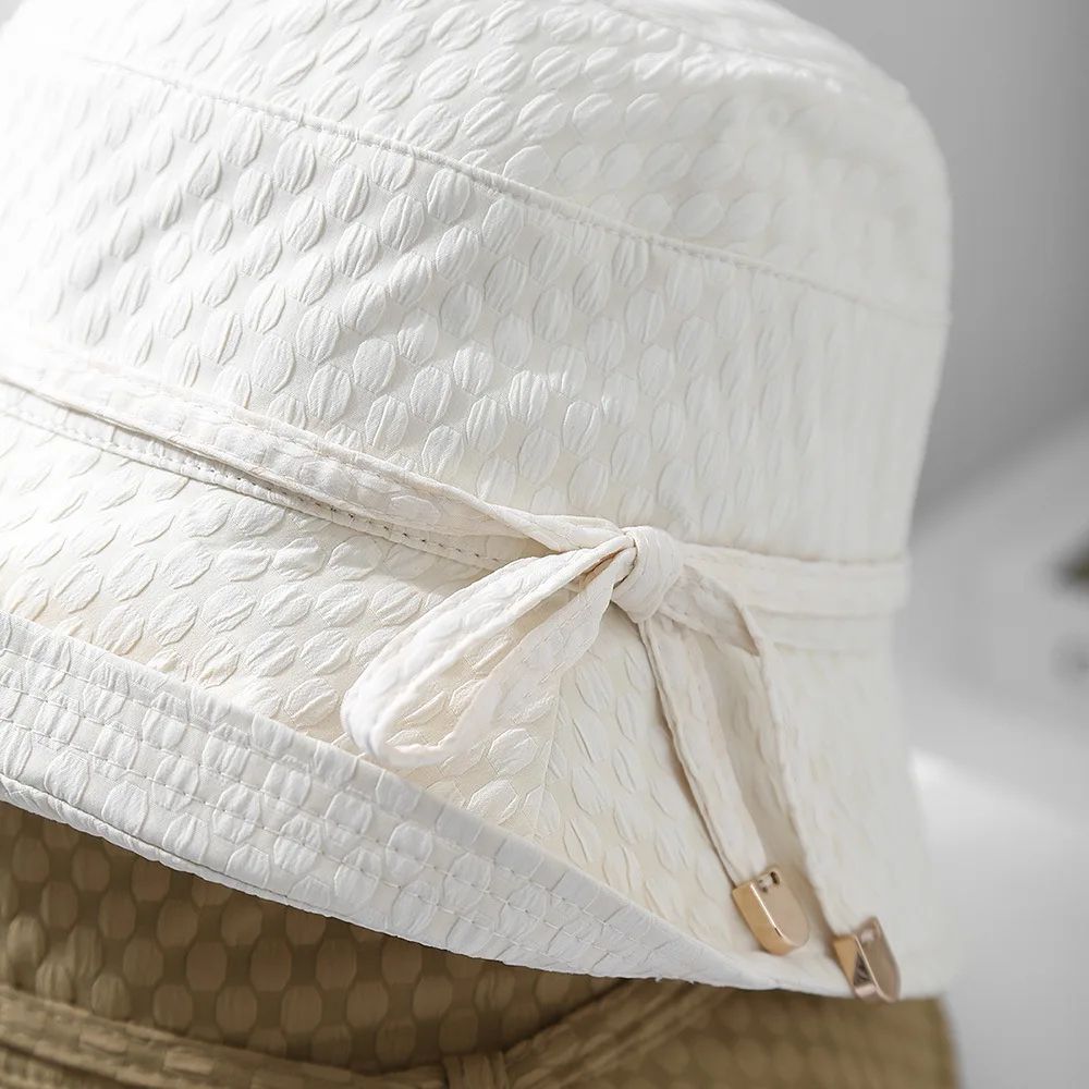 Womens Foldable Bucket Hat Travel Sun Protection Summer Fisherman Hat