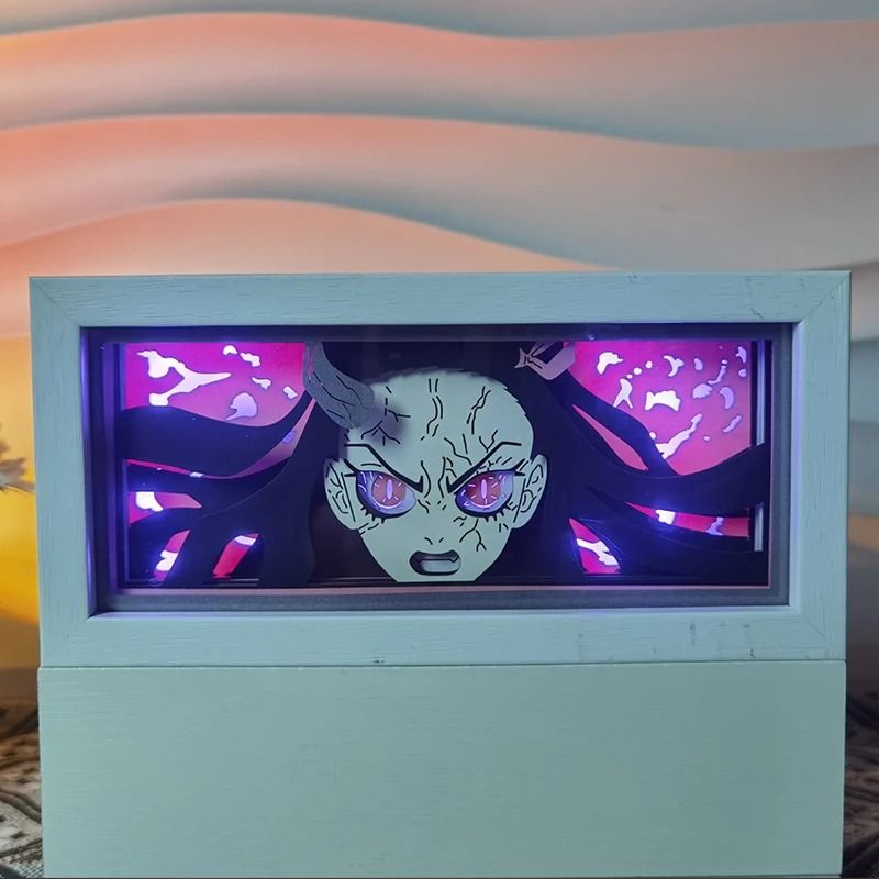 Demon Slayer Tanjiro 3D LED Anime Light Box Night Light