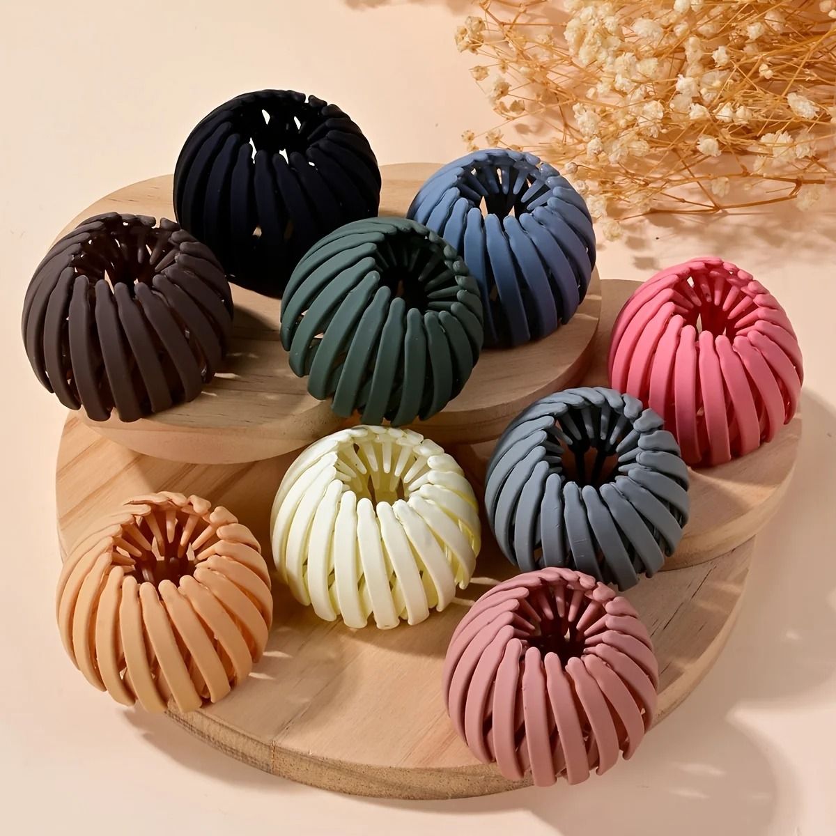 Colorful Bird Nest Hair Ties Set For Daily Hairstyles