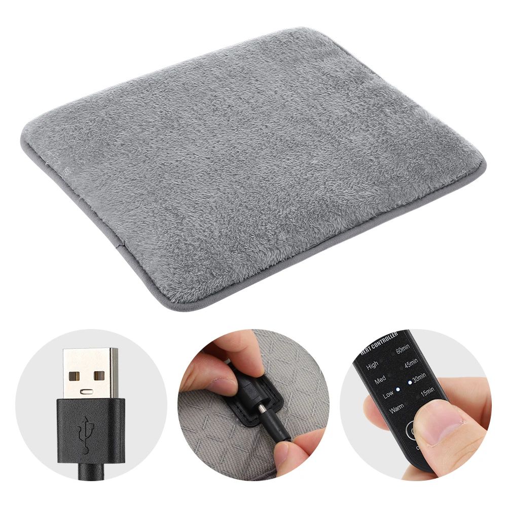 Heated Seat Cushion USB 4 Level Car and Office Warm Pad