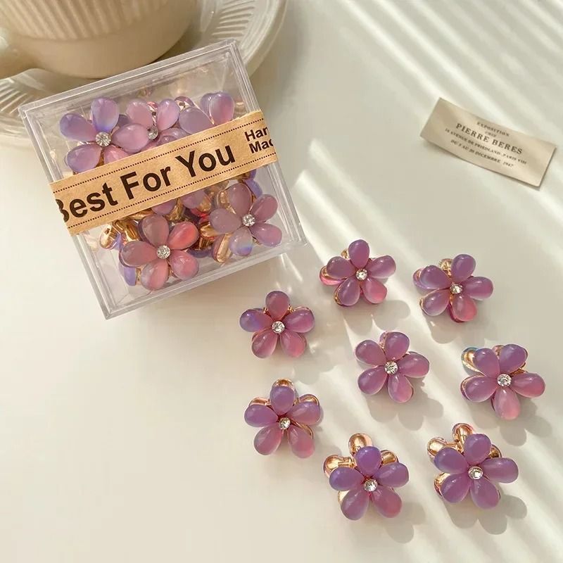 Sweet Opal Garden Mini Flower Hair Claws  10 Piece Set