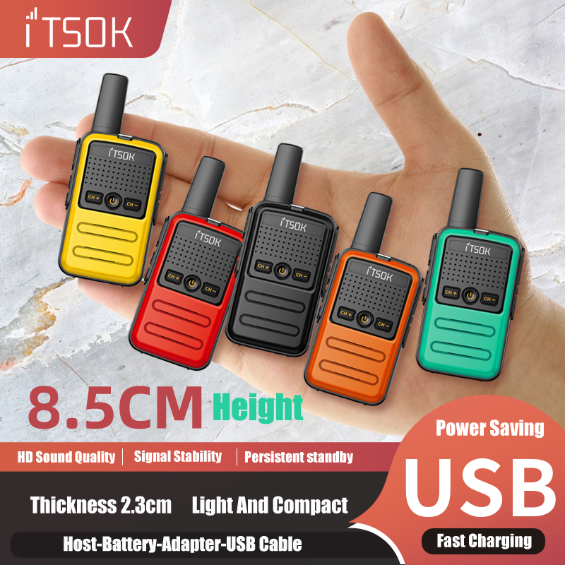Mini Toy Walkie Talkies for Kids UHF Two-Way Radio, Fun Gift Set