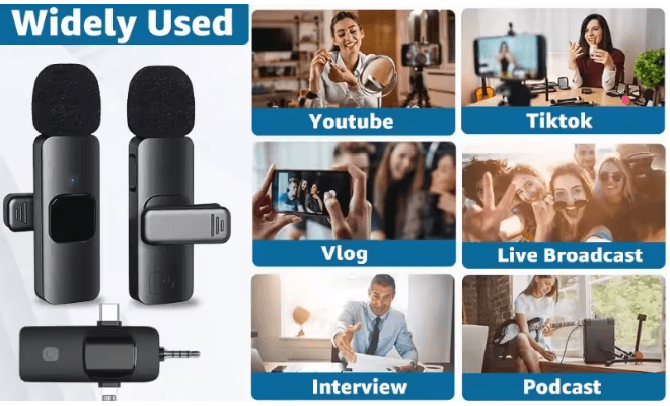 ClearWave 4 In 1 Wireless Lavalier Microphone