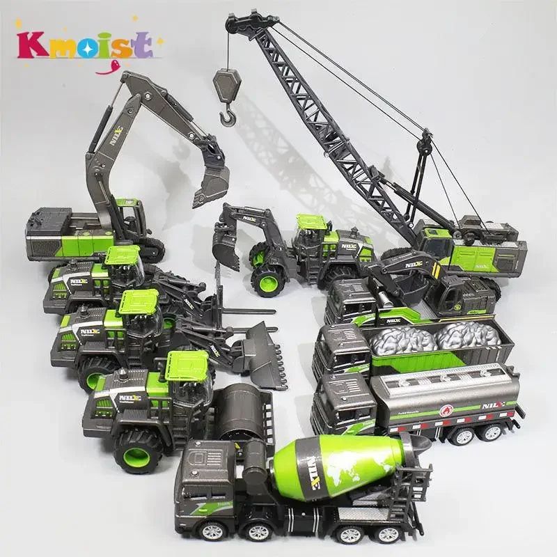 Construction Vehicle Toy Model Set